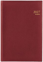 Agenda 2027 Brepols Omega 7 dagen per 2 pagina's 21x29cm omslag Lima: bordo wit papier