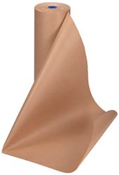 Pakpapier bruin kraft (natronkraft) apparaatrol  60cm x 350m gestreept 70 grams