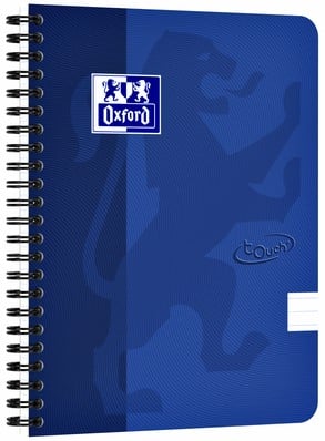 Spiraalblok Oxford Touch A5 lijn 70 vel blauw