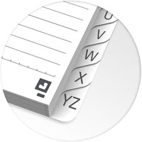 Notitieboek Oxford Urban Mix A5 A-Z lijn 90 vel met spiraal-7