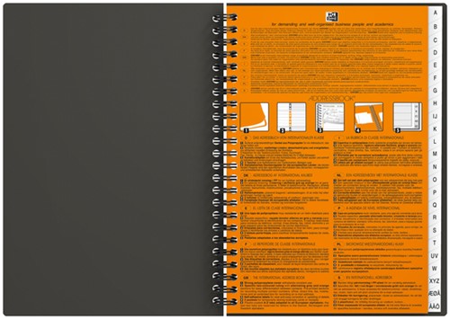 Adresboek Oxford International A5 80 vel met alfabet-2