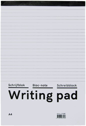 Schrijfblok budget A4 lijn 80 vel 60 grams