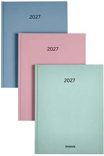 Agenda 2027 Brepols Timing Sunrise 7 dagen per 2 pagina's 17,1x22cm omslag assorti papier creme