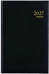 Agenda 2027 Brepols Saturnus kort 7 dagen per 2 pagina's 13,3x20,8cm omslag zwart wit papier 0.231.1255.01.6.0