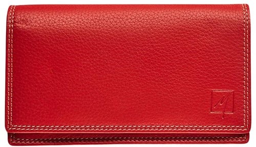 Portemonnee Brepols Label M Dakota accordeon model rood