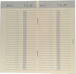Alfabet Brepols 16 pagina's cremekleurig voor gebruik in zakagenda