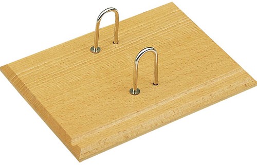 Omleg kalenderblokhouder Wonday naturel gekleurd hout
