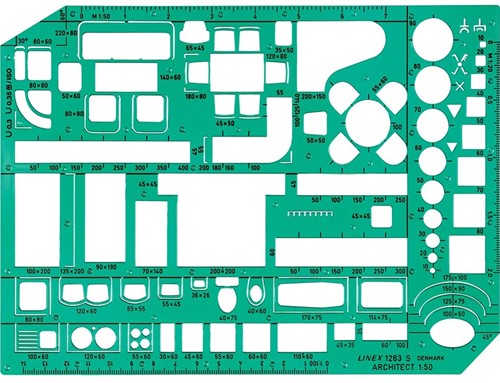 Sjabloon Linex 1263S meubilair 1:50