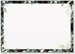 Bureau onderlegblok Sigel Jolie Glamorous Leaves A3 30 vel