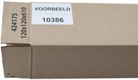 Koker karton Dijkgraaf vierkant model 120x120x610mm