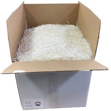 Opvulmateriaal papierwol decoratief karton wit 5kg