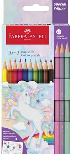 Kleurpotlood Faber-Castell Unicorn 13-delig assorti