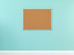 Prikbord Smit Visual 120x180cm kurk met Softline aluminium profiel