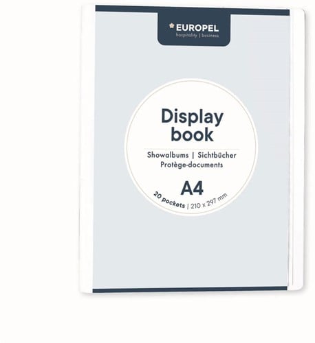 Showmap Europel Frontview A4 20-tassen wit