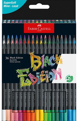 Kleurpotlood Faber-Castell Black Edition 36-delig assorti