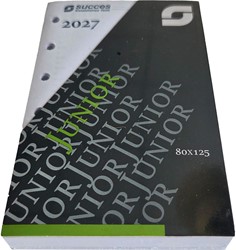 Agenda calendarium 2027 Succes Junior 8x12,5cm 1 dag per pagina 4-talig wit in cellofaan XJQ1.27