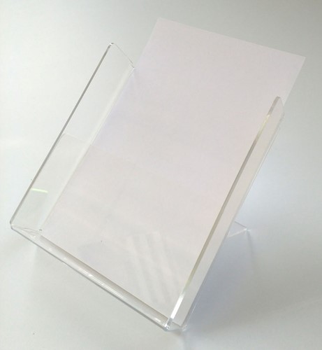 Folderhouder Dijkgraaf 12x13,5cm glashelder kunststof