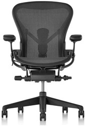 Bureaustoel Herman Miller Aeron rug en zitting antraciet