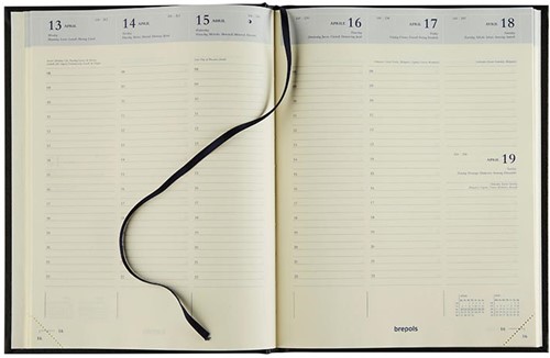 Agenda 2027 Brepols Timing Sunrise 7 dagen per 2 pagina's 17,1x22cm omslag assorti papier creme-2