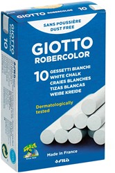 Krijt antidust Giotto Robercolor 10 stuks wit
