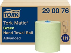 Handdoekrol Tork H1 Matic Advanced 2-laags 150 meter groen 6 rol 290076