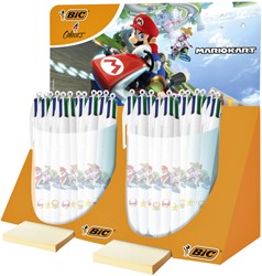 Balpen Bic 4 kleuren Mario Kart