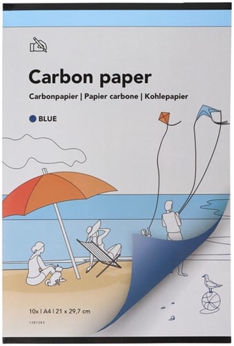Carbonpapier Budget A4 blauw 10 vel