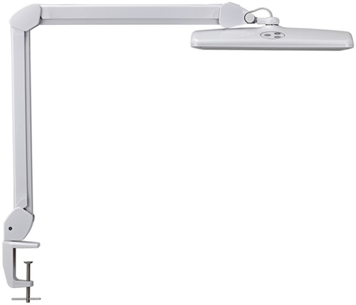 Bureaulamp MAUL Intro LED tafelklem dimbaar wit