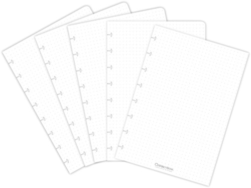 Uitbreidingsset Correctbook A5 met 5 puntjes bladen