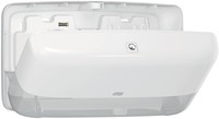 Toiletpapier dispenser Tork T2 Elevation Jumbo klein duo wit 555500-1