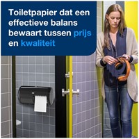 Toiletpapier dispenser Tork T4 Elevation duo zwart 557008-1