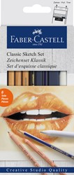 Grafietpotloden Faber-Castell 6-delig
