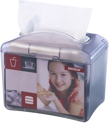 Dispenser Katrin Easy1 transparant voor servetten/tisseus 22564