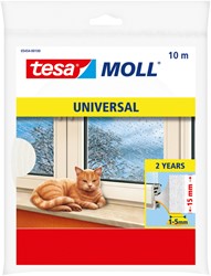 Tochtstrip tesamoll® Universal schuimprofiel zelfklevend 10mx15mm wit