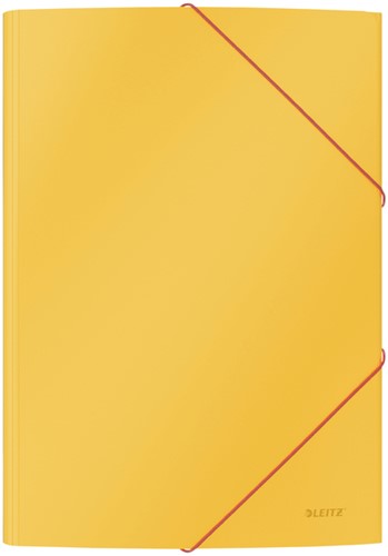 Elastomap 3-kleps Leitz Cosy A4 karton geel (30020019)