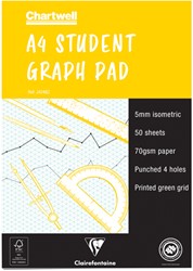 Isometrisch papier Clairefontaine A4 blok 50 vel