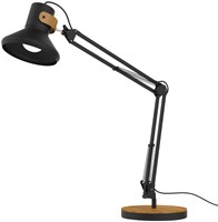 Bureaulamp Unilux Baya LED zwart/bamboe