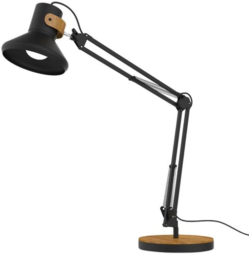 Bureaulamp Unilux Baya LED zwart/bamboe