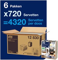 Servet Tork N14 Xpressnap Fit Advanced multifold 2-laags 213x165mm 720 vel naturel 12830-2