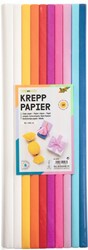 Crepepapier Folia 200x50cm Mix 10 kleuren 82393
