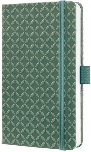 Notitieboek Sigel Jolie Flair A6 lijn 87 vel omslag Natural Green SI-JN140
