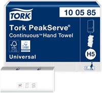Handdoek Tork H5 PeakServe Continu Universal 1-laags 22,5x20,1cm 410 stuks 100585 | afname per 12 pak