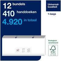Handdoek Tork H5 PeakServe Continu Universal 1-laags 22,5x20,1cm 410 stuks 100585 | afname per 12 pak-2