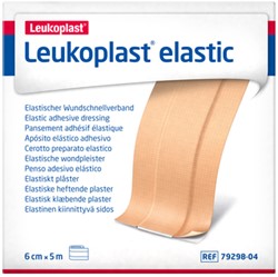 Wondpleister Leukoplast elastisch 6cm x 5 meter