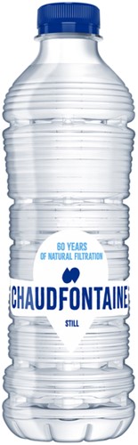 Water Chaudfontaine blauw petfles van 0.50 liter.