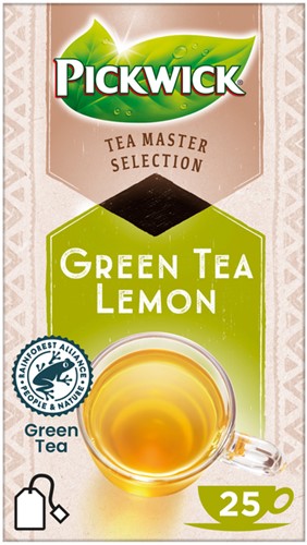 Thee Pickwick Master Selection green tea lemon 25 zakjes.