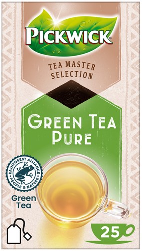 Thee Pickwick Master Selection green tea pure 25 zakjes.