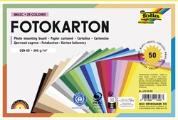 Fotokarton Folia A5 50 vel 2x 25 kleuren 615/50 99