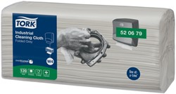 Reinigingsdoek Tork W4 Premium Industrial gevouwen 1-laags 4x 120 vel grijs 520679
