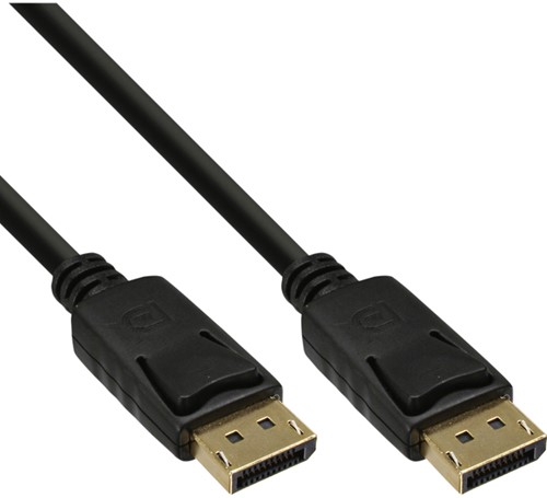 Displayport kabel inLine 4K60HZ M/M 2 meter zwart.